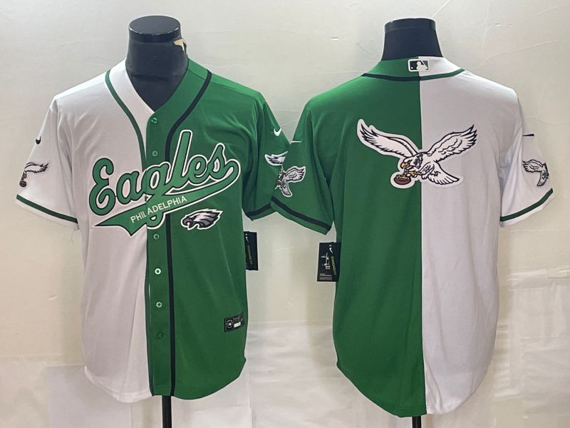 Men Philadelphia Eagles Blank white green Nike 2023 Co Branding Game NFL Jersey style 12->philadelphia eagles->NFL Jersey